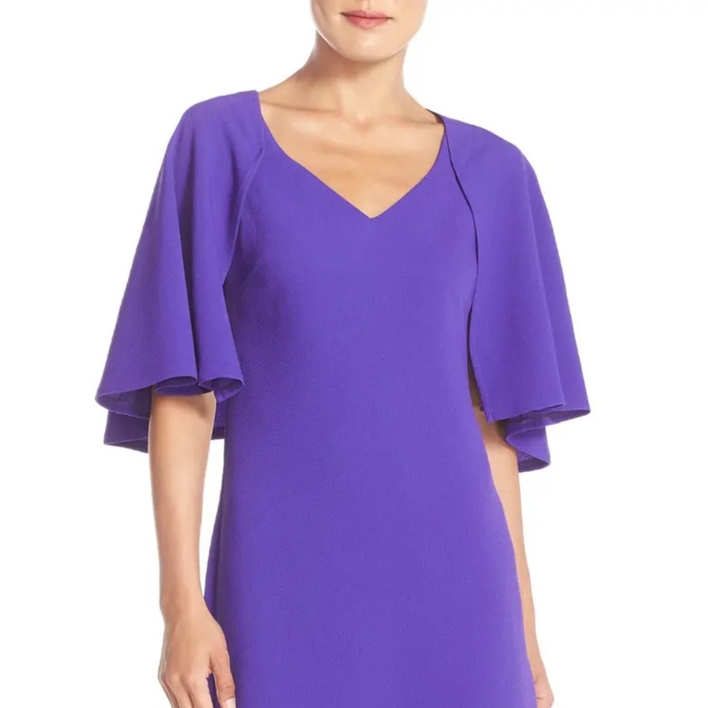 NWT Trina Turk purple crepe dress